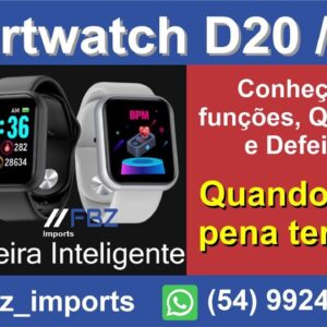 Smartwatch D20 / Y68 - Smart BARATO, Apresentação das funções!! Quando vale a penar ter um?