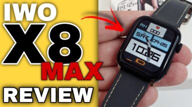 REVIEW IWO X8 MAX Smartwatch Série 6, Unboxing e Primeiras impressões, VÁRIAS CORES e Tela infinita