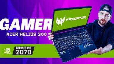 Unboxing Notebook Gamer Acer PREDATOR Helios 300 PH315 53 com Core i7 e Geforce RTX 2070 em 2021
