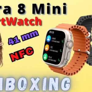 IWO ULTRA 8 Mini 🔴 Smartwatch  41mm 🔴 Lançamento 👉 UNBOXING E PRIMEIRAS IMPRESSÕES - NFC
